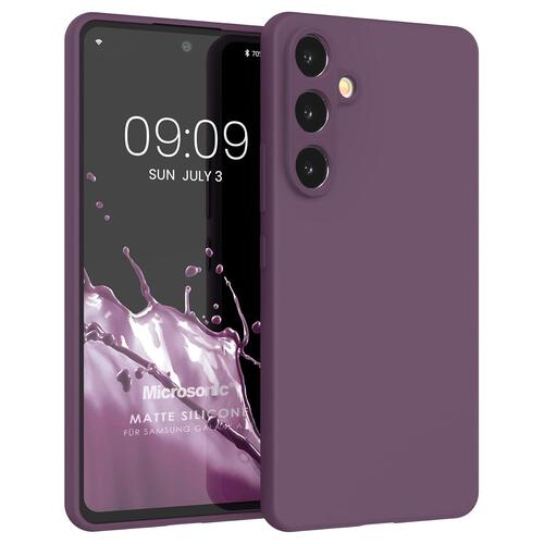 Microsonic Matte Silicone Samsung Galaxy S26 Plus Kılıf Mor