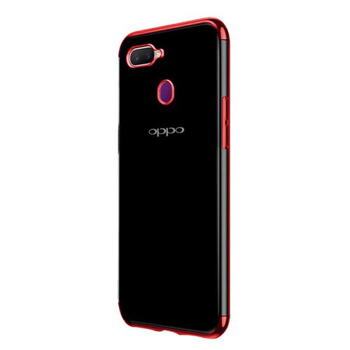 Microsonic Oppo F9 / F9 Pro Kılıf Skyfall Transparent Clear Kırmızı