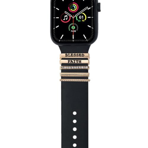 Microsonic Apple Watch 5 40mm Kordon Aksesuarı Blessed Faith Charm Gold