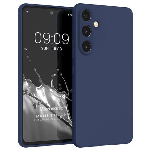 Microsonic Matte Silicone Samsung Galaxy S26 Plus Kılıf Lacivert
