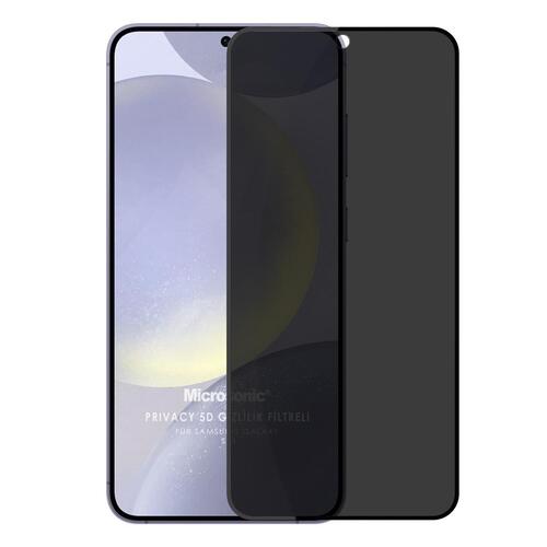 Microsonic Samsung Galaxy A56 Privacy 5D Gizlilik Filtreli Cam Ekran Koruyucu Siyah