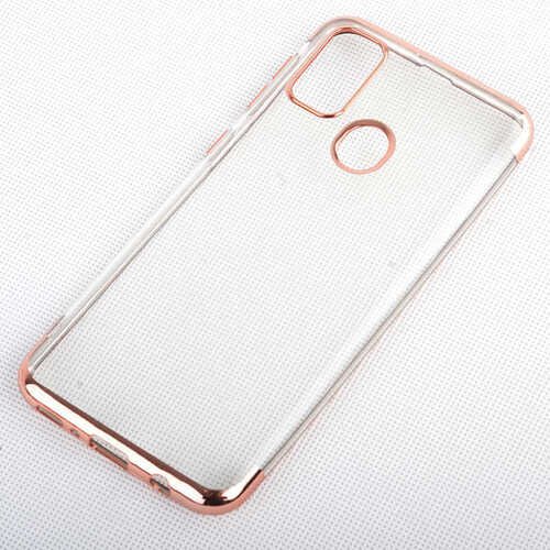 Microsonic Samsung Galaxy M30s Kılıf Skyfall Transparent Clear Rose Gold