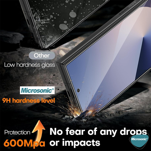 Microsonic Samsung Galaxy Z Fold 7 Privacy 5D Gizlilik Filtreli Cam Ekran Koruyucu Siyah