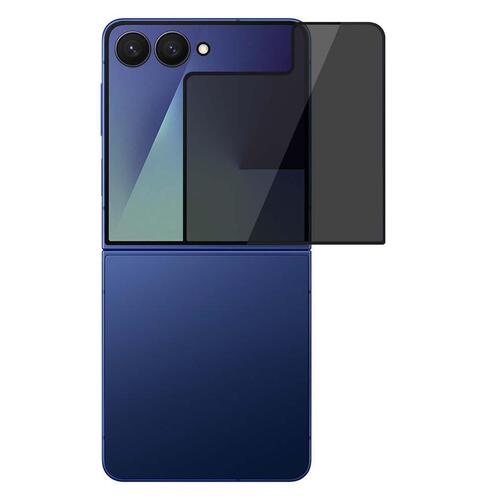 Microsonic Samsung Galaxy Z Flip 7 Privacy 5D Gizlilik Filtreli Cam Ekran Koruyucu Siyah