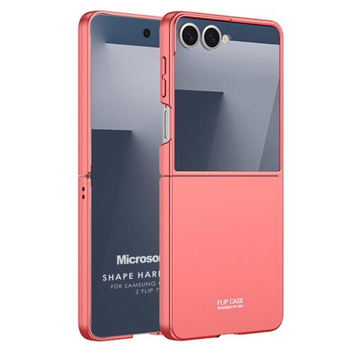 Microsonic Samsung Galaxy Z Flip 7 Kılıf Shape Hard Cover Pembe