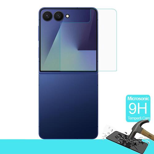 Microsonic Samsung Galaxy Z Flip 7 Tempered Glass Cam Ekran Koruyucu