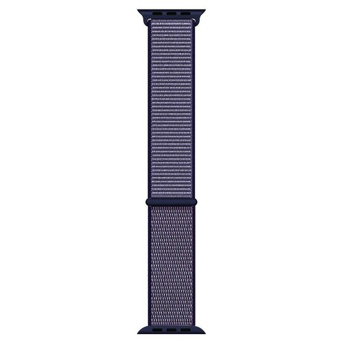 Microsonic Apple Watch Series 1 42mm Hasırlı Kordon Woven Sport Loop Midnight Blue