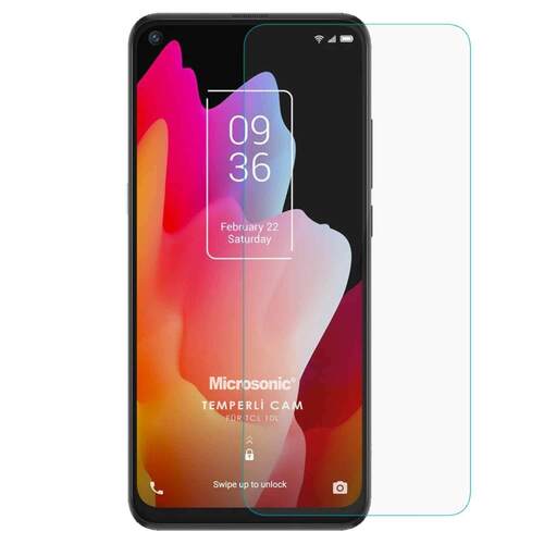 Microsonic TCL 10L Tempered Glass Cam Ekran Koruyucu