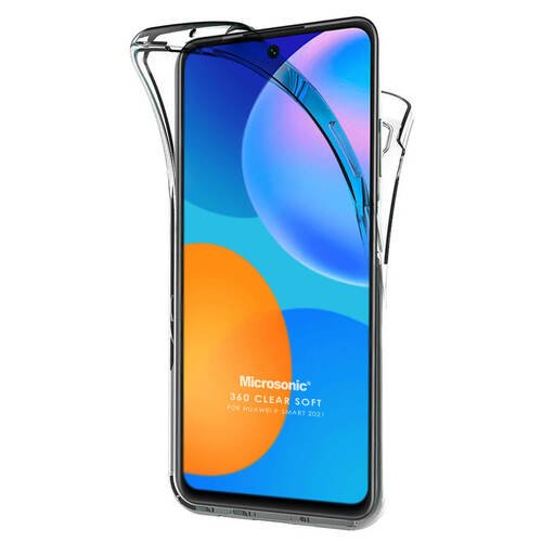 Microsonic Huawei P Smart 2021 Kılıf 6 Tarafı Tam Full Koruma 360 Clear Soft Şeffaf