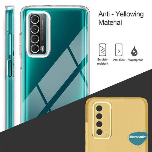 Microsonic Huawei P Smart 2021 Kılıf 6 Tarafı Tam Full Koruma 360 Clear Soft Şeffaf