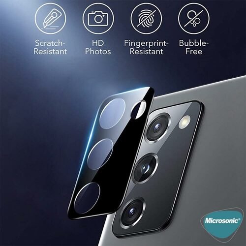 Microsonic Samsung Galaxy S20 FE Kamera Lens Koruma Camı V2 Siyah