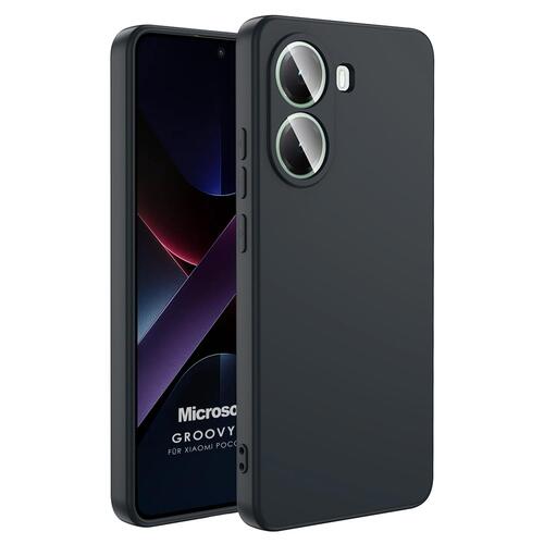 Microsonic Xiaomi Poco X7 Pro Kılıf Groovy Soft Siyah