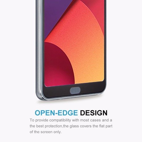 Microsonic LG G6 3D Kavisli Temperli Cam Ekran koruyucu Kırılmaz Film Siyah