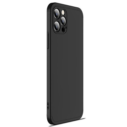 Microsonic Apple iPhone 12 Pro Kılıf Double Dip 360 Protective Siyah