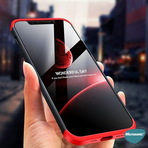 Microsonic Apple iPhone 12 Pro Kılıf Double Dip 360 Protective Siyah