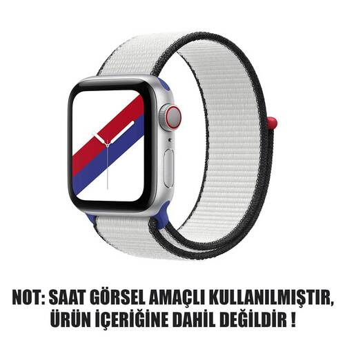 Microsonic Apple Watch SE 2022 40mm Hasırlı Kordon Woven Güney Kore International Collection Spor Loop