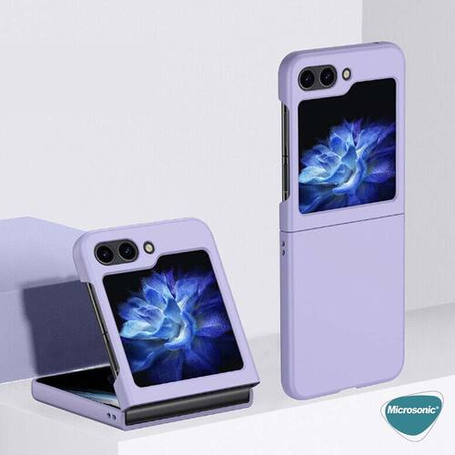 Microsonic Samsung Galaxy Z Flip 7 Kılıf Shape Hard Cover Gri