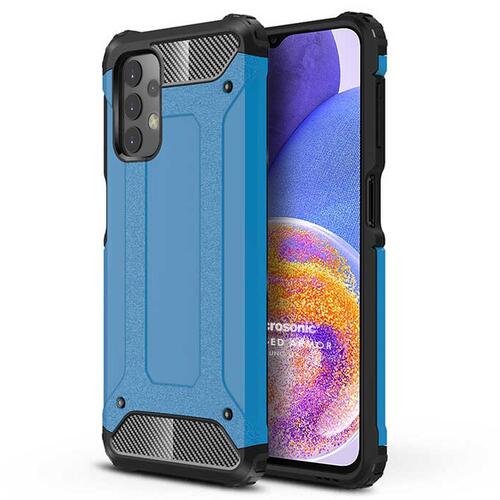 Microsonic Samsung Galaxy A23 Kılıf Rugged Armor Mavi