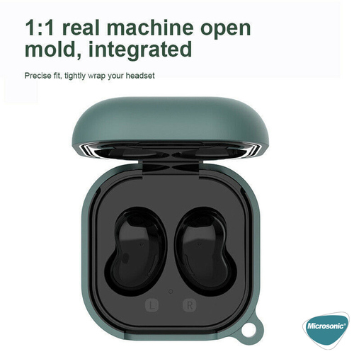 Microsonic Samsung Galaxy Buds Core Kılıf Askılı Mat Silikon Lavanta Grisi