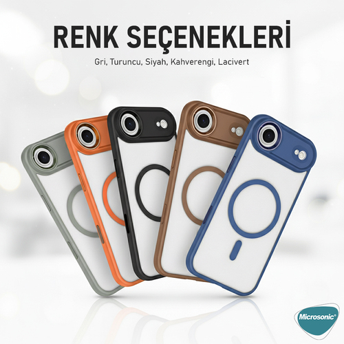 Microsonic Apple iPhone 17 Air Kılıf Zenicon MagSafe Siyah