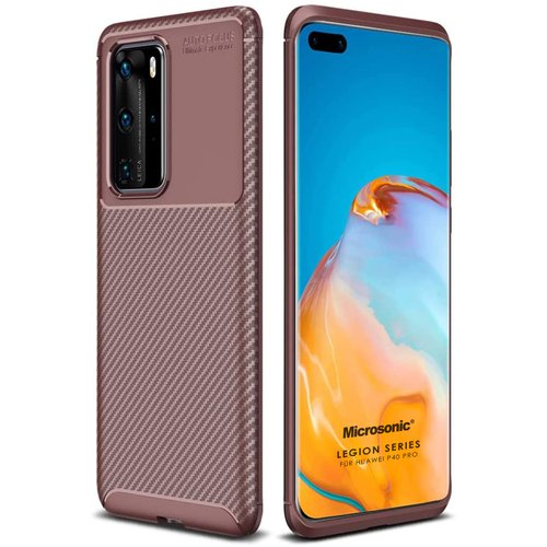 Microsonic Huawei P40 Pro Kılıf Legion Series Kahverengi