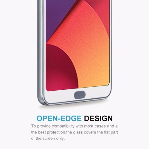 Microsonic LG G6 3D Kavisli Temperli Cam Ekran koruyucu Kırılmaz Film Beyaz