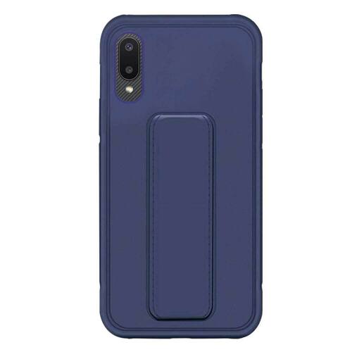 Microsonic Samsung Galaxy A02 Kılıf Hand Strap Lacivert