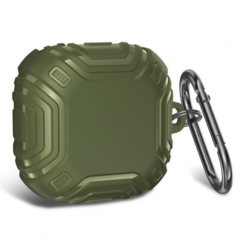 Microsonic Samsung Galaxy Buds Core Kılıf Military Darbe Emici + Askılık Yeşil