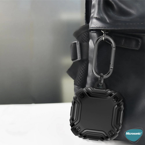 Microsonic Samsung Galaxy Buds Core Kılıf Military Darbe Emici + Askılık Yeşil