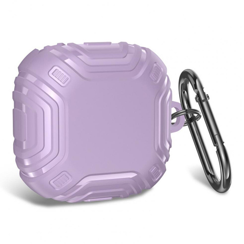 Microsonic Samsung Galaxy Buds Core Kılıf Military Darbe Emici + Askılık Lila