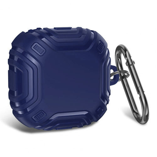 Microsonic Samsung Galaxy Buds Core Kılıf Military Darbe Emici + Askılık Lacivert