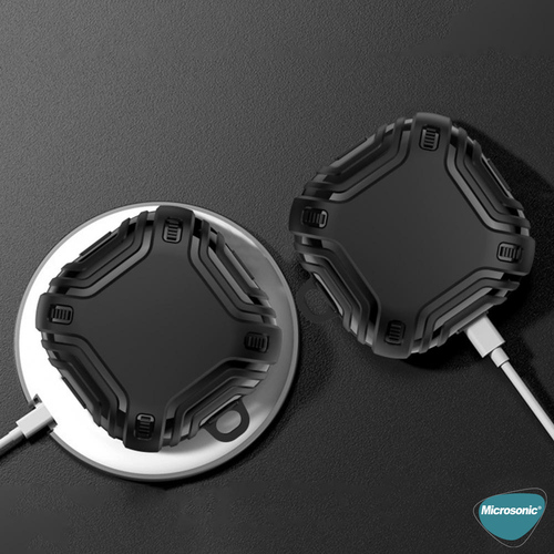 Microsonic Samsung Galaxy Buds Core Kılıf Military Darbe Emici + Askılık Beyaz