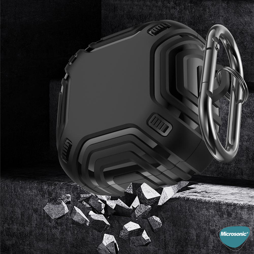 Microsonic Samsung Galaxy Buds Core Kılıf Military Darbe Emici + Askılık Beyaz