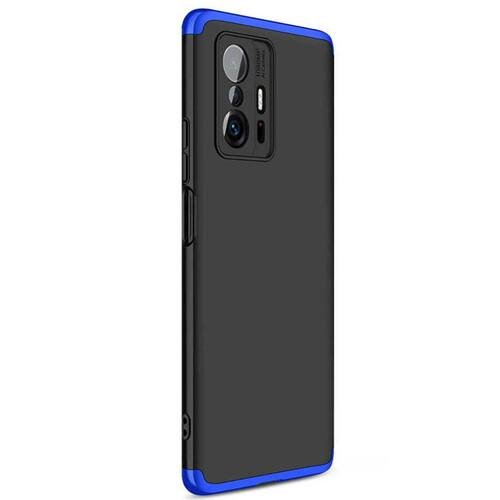 Microsonic Xiaomi Mi 11T Pro Kılıf Double Dip 360 Protective Siyah Mavi