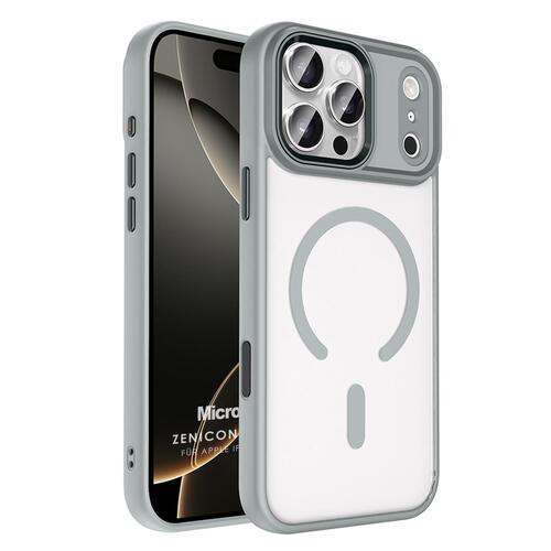 Microsonic Apple iPhone 17 Pro Kılıf Zenicon MagSafe Gri