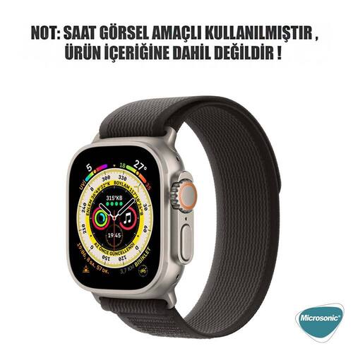 Microsonic Apple Watch Series 6 44mm Kordon Trail Loop Siyah