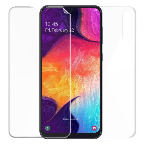 Microsonic Samsung Galaxy A50 Ön + Arka Kavisler Dahil Tam Ekran Kaplayıcı Film