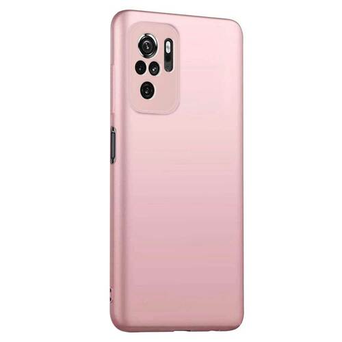 Microsonic Matte Silicone Xiaomi Redmi Note 10 Kılıf Rose Gold