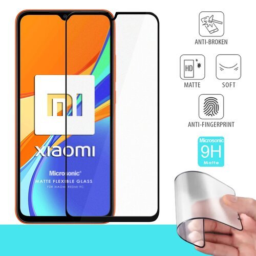 Microsonic Xiaomi Redmi 9C Seramik Matte Flexible Ekran Koruyucu Siyah