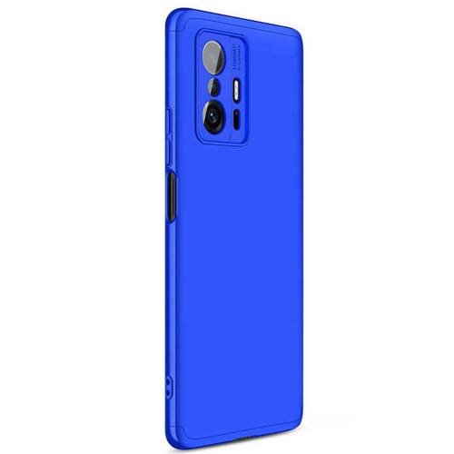 Microsonic Xiaomi Mi 11T Pro Kılıf Double Dip 360 Protective Mavi