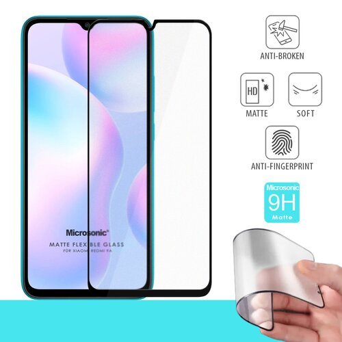 Microsonic Xiaomi Redmi 9A Seramik Matte Flexible Ekran Koruyucu Siyah