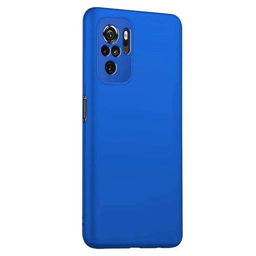 Microsonic Matte Silicone Xiaomi Redmi Note 10 Kılıf Mavi