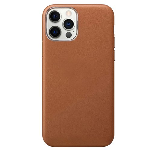 Microsonic Apple iPhone 12 Pro Max Kılıf Luxury Leather Kahverengi