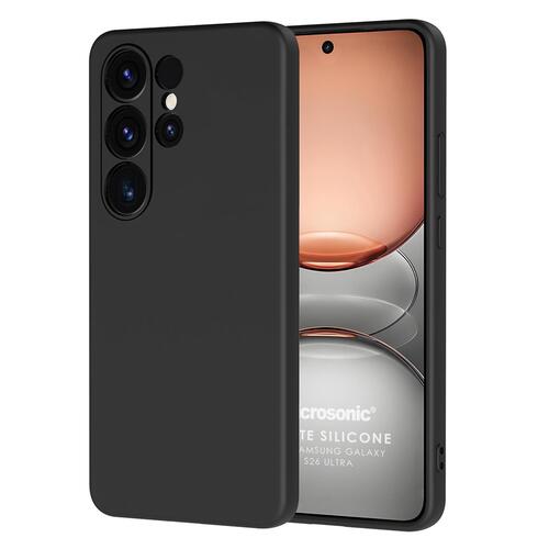 Microsonic Samsung Galaxy S26 Ultra Kılıf Groovy Soft Siyah