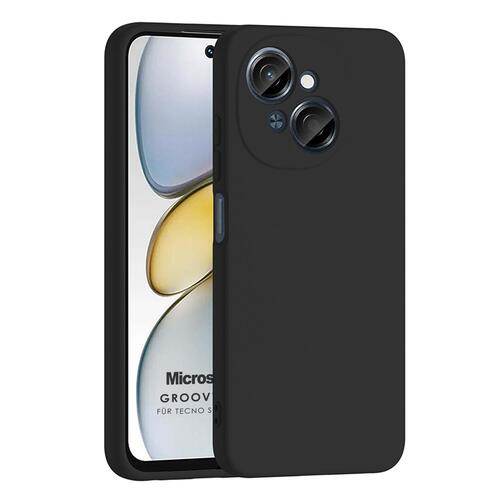 Microsonic TECNO Spark Go 1 Kılıf Groovy Soft Siyah