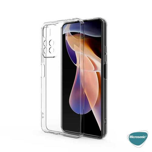 Microsonic Xiaomi Redmi Note 11 Pro Kılıf Transparent Soft Beyaz