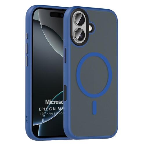Microsonic Apple iPhone 17 Kılıf Epicon MagSafe Lacivert