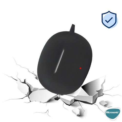 Microsonic Honor Choice Earbuds X5 Kılıf Askılı Mat Silikon Siyah