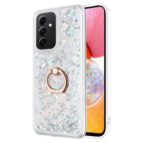 Microsonic Samsung Galaxy A14 Kılıf Glitter Liquid Holder Gümüş