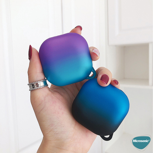 Microsonic Samsung Galaxy Buds Core Kılıf Degrade Rubber Mavi